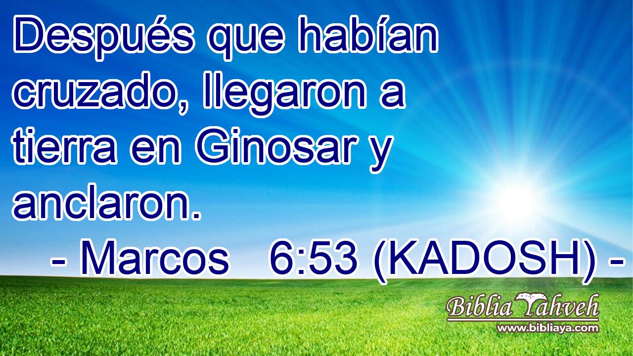  Después que habían cruzado, llegaron a tierra en Ginosar y anclaron. 