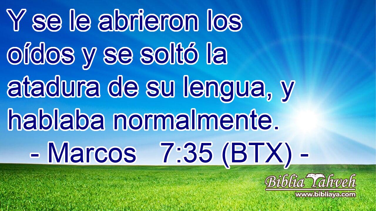 Y se le abrieron los oídos y se soltó la atadura de su lengua, y hablaba normalmente.