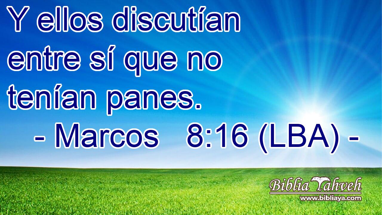 Y ellos discutían entre sí que no tenían panes.
