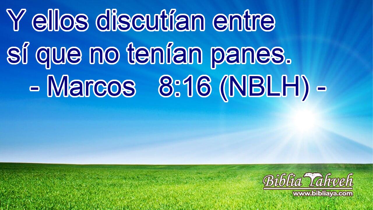  Y ellos discutían entre sí que no tenían panes. 