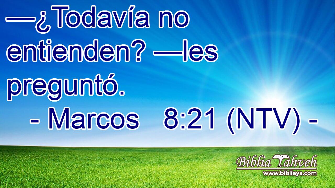 —¿Todavía no entienden? —les preguntó.