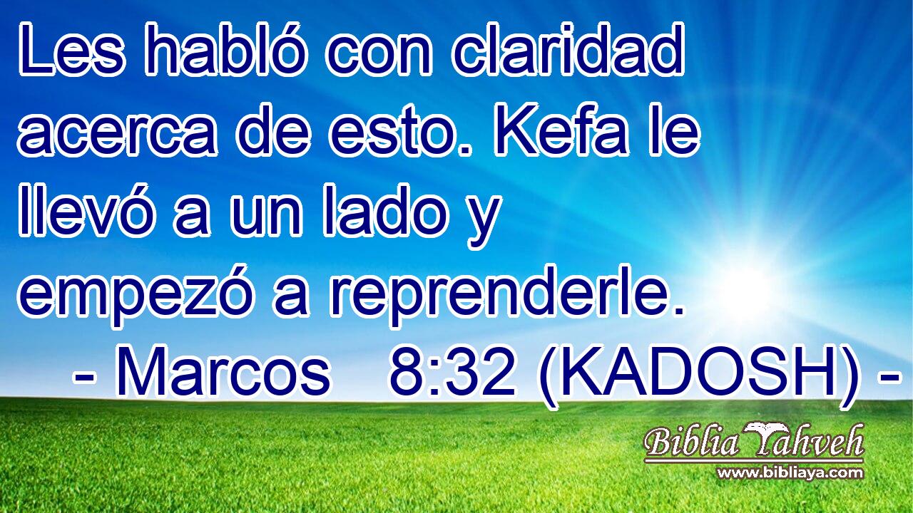  Les habló con claridad acerca de esto. Kefa le llevó a un lado y empezó a reprenderle. 