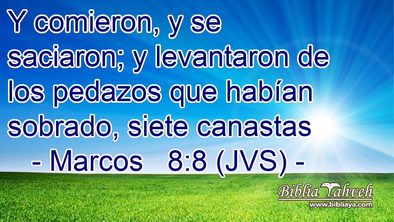 Y comieron, y se saciaron; y levantaron de los pedazos que habían sobrado, siete canastas