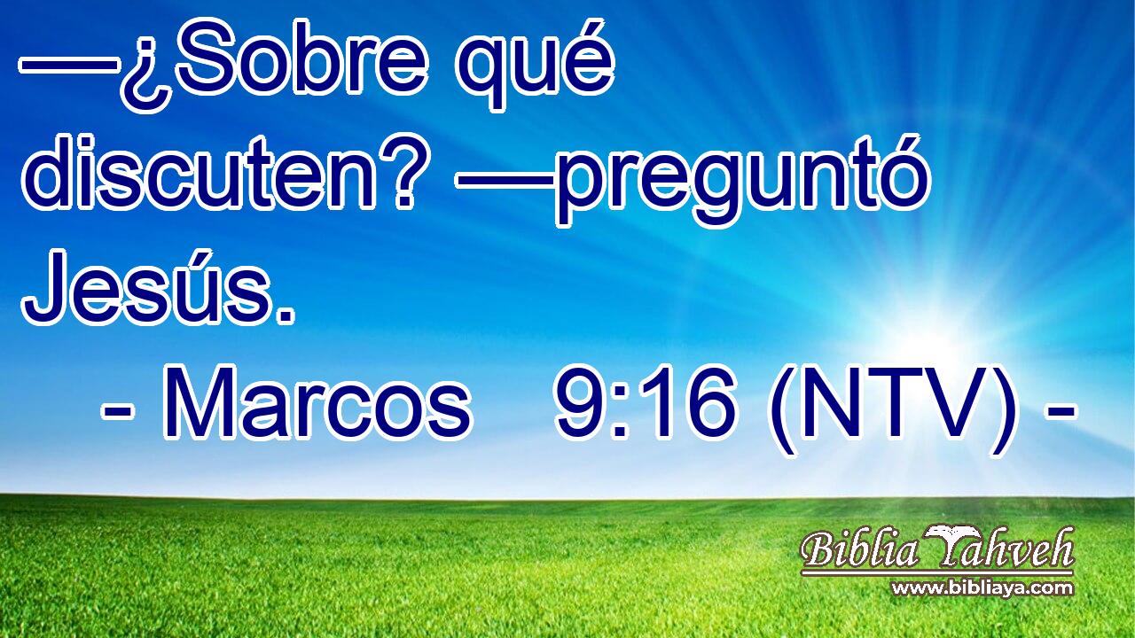 —¿Sobre qué discuten? —preguntó Jesús.