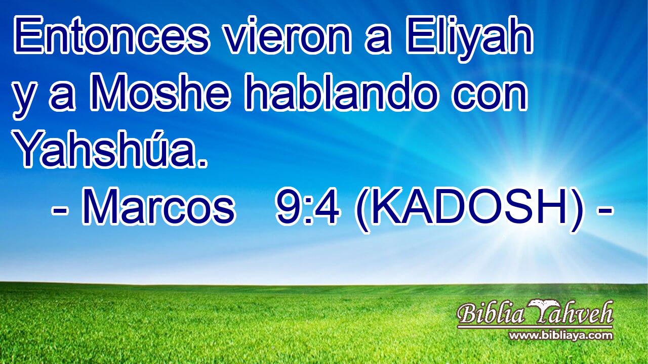  Entonces vieron a Eliyah y a Moshe hablando con Yahshúa. 