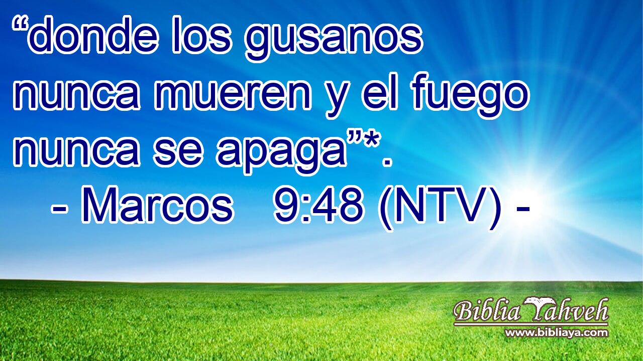 “donde los gusanos nunca mueren y el fuego nunca se apaga”*.