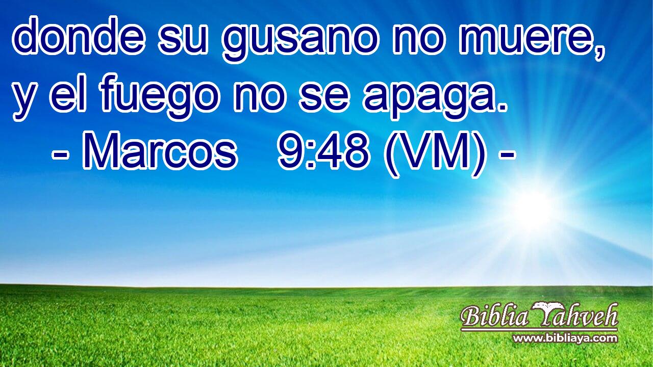  donde su gusano no muere, y el fuego no se apaga. 