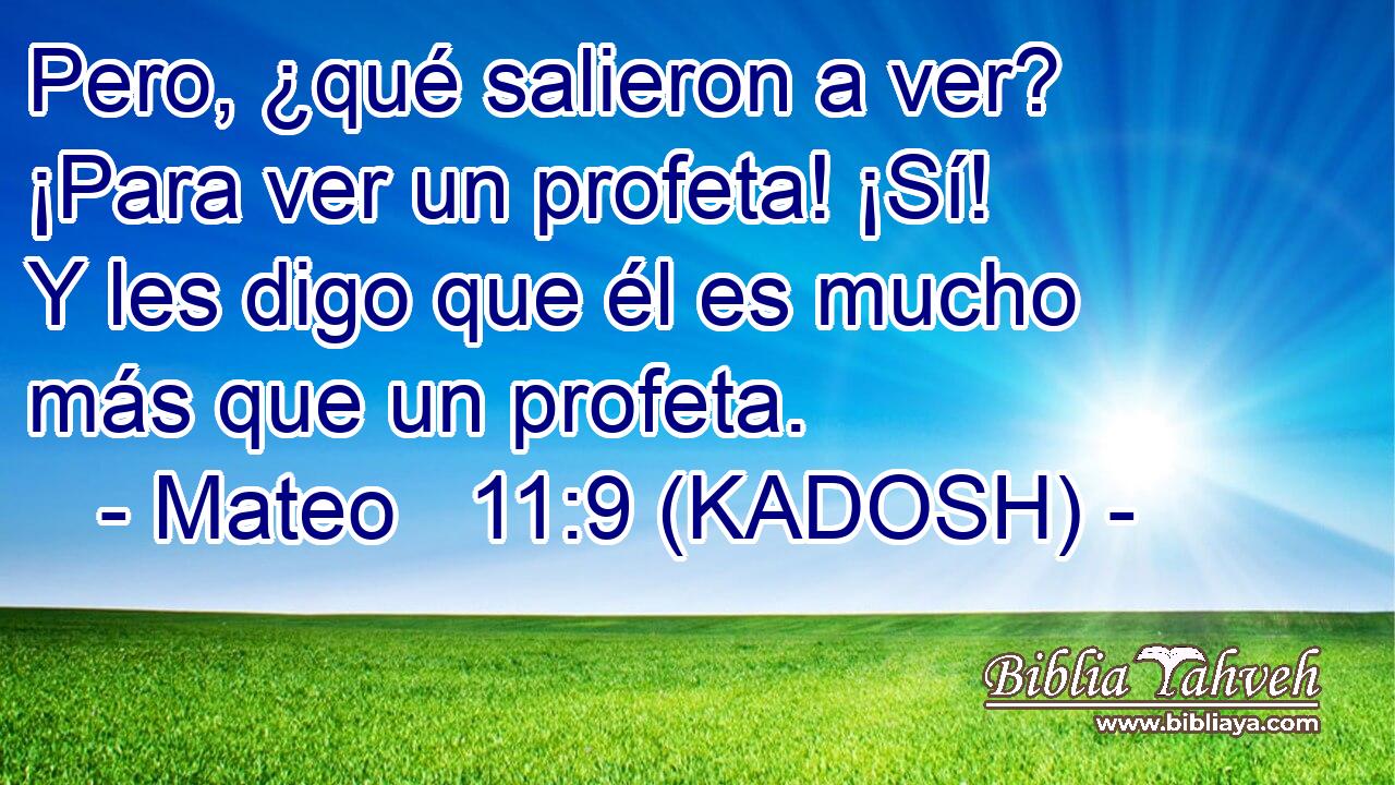  Pero, ¿qué salieron a ver? ¡Para ver un profeta! ¡Sí! Y les digo que él es mucho más que un profeta. 