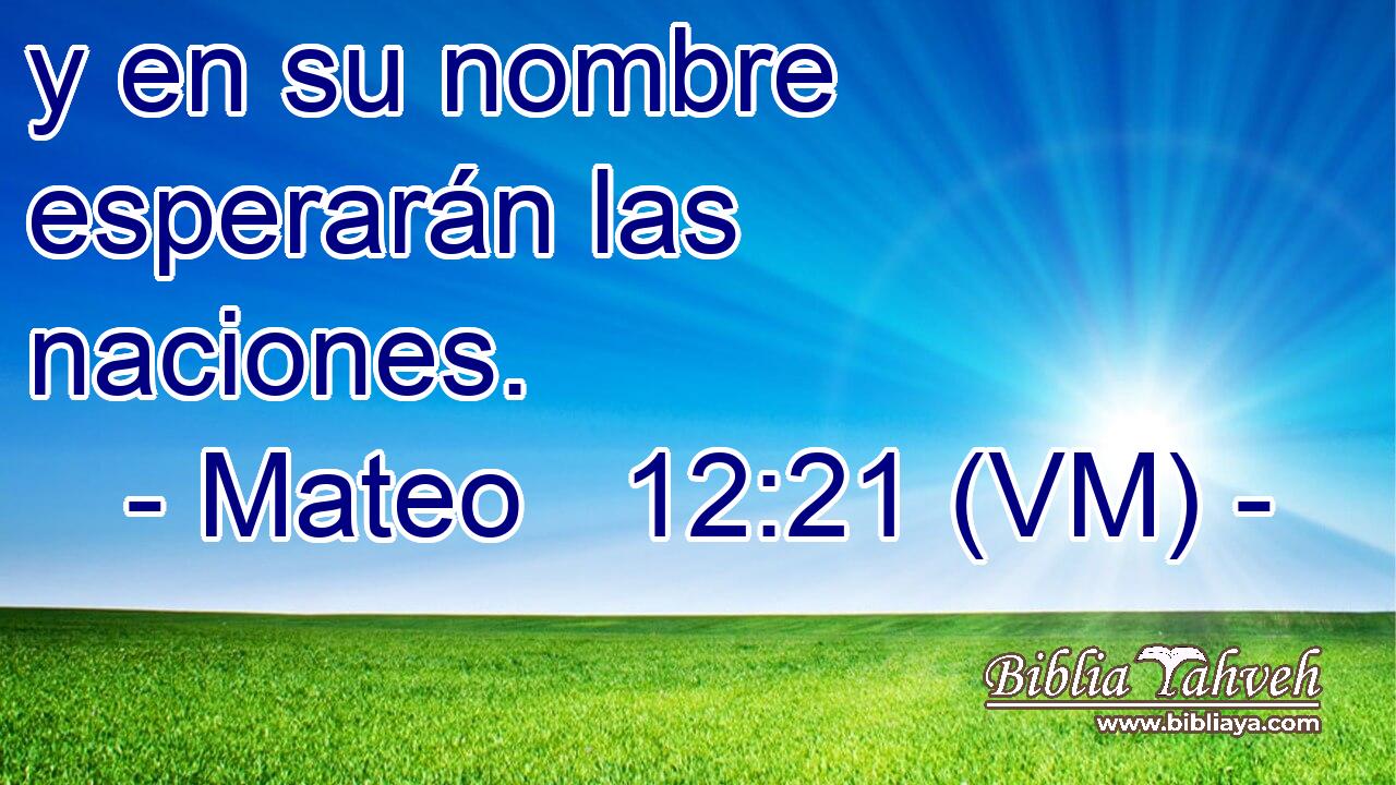  y en su nombre esperarán las naciones. 