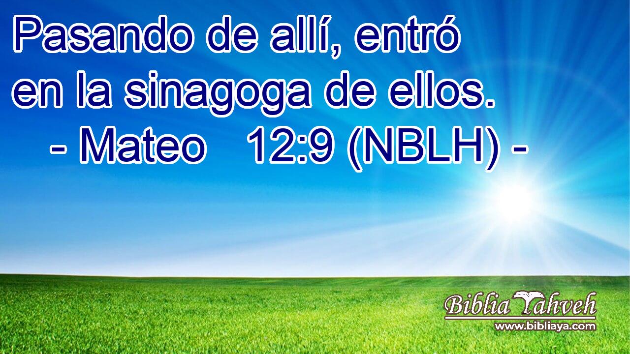  Pasando de allí, entró en la sinagoga de ellos. 