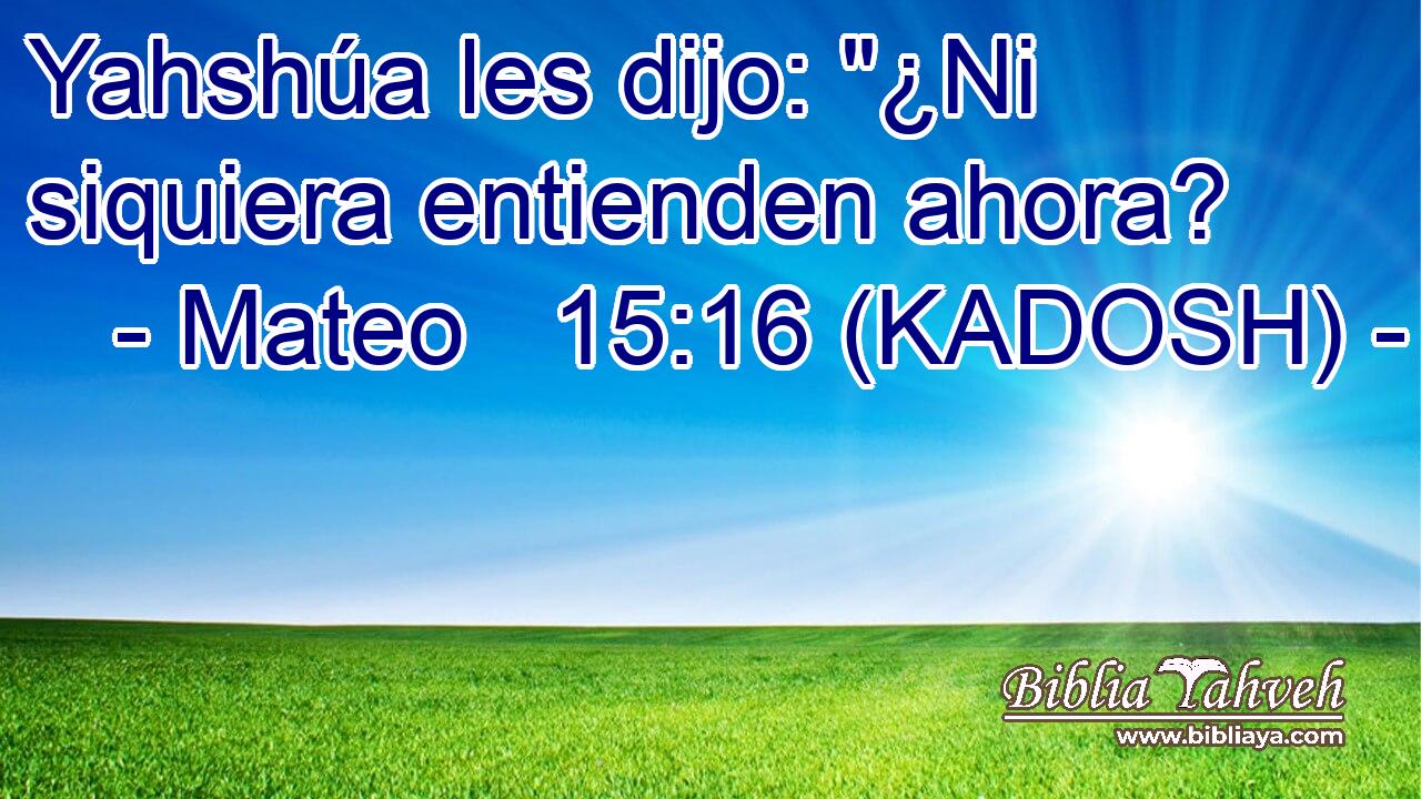  Yahshúa les dijo: 