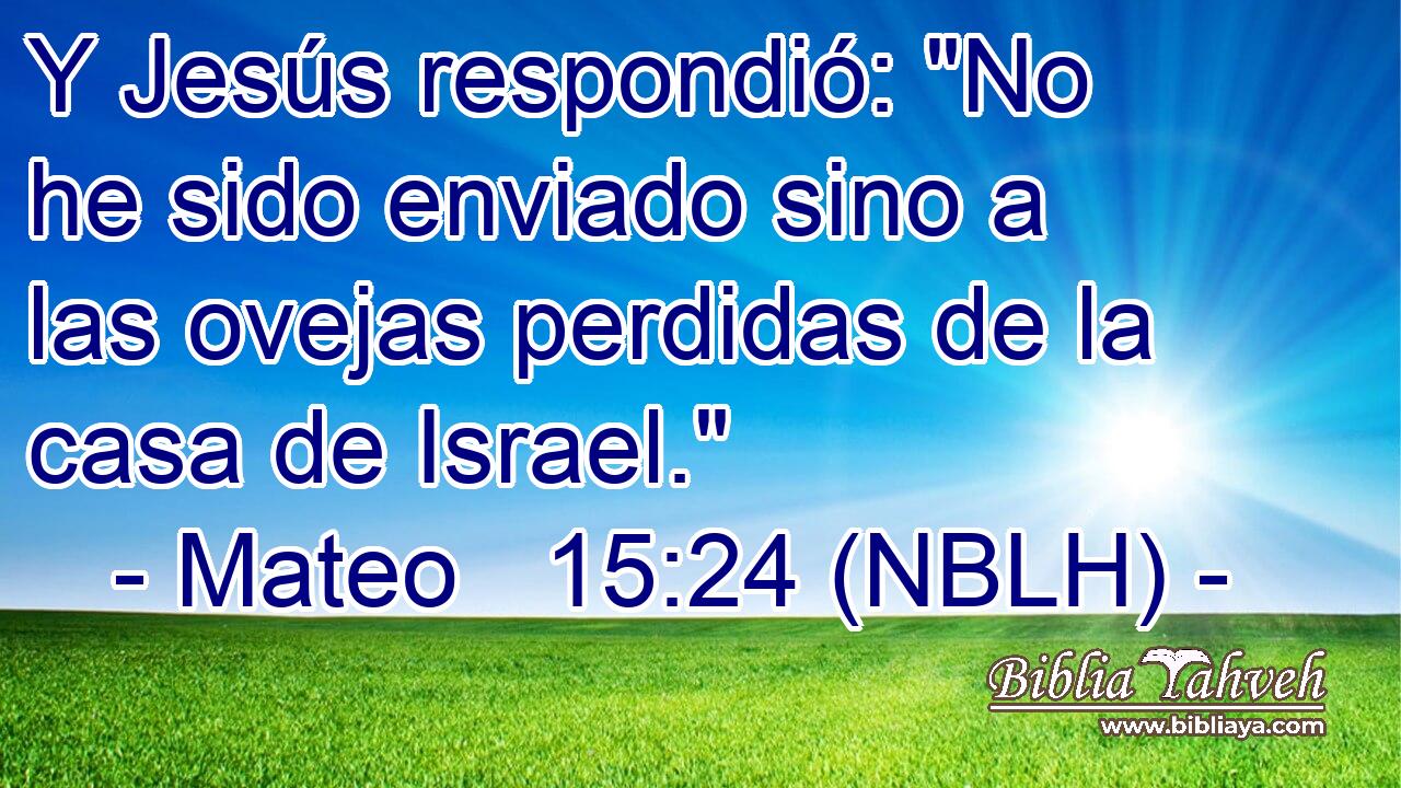  Y Jesús respondió: 