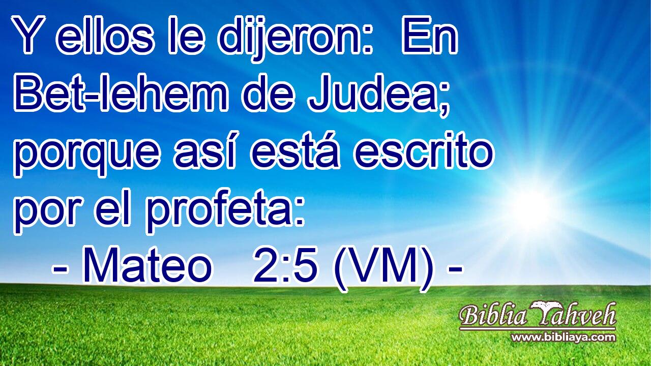  Y ellos le dijeron:  En Bet-lehem de Judea; porque así está escrito por el profeta: 