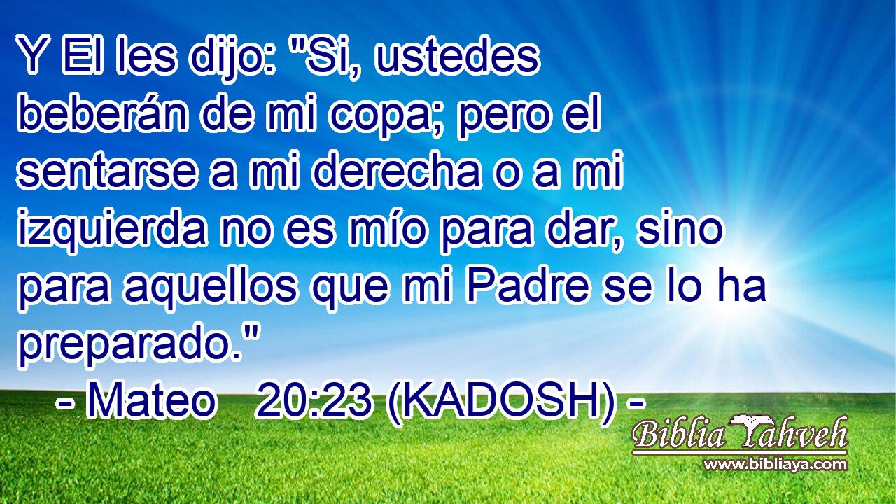  Y El les dijo: 