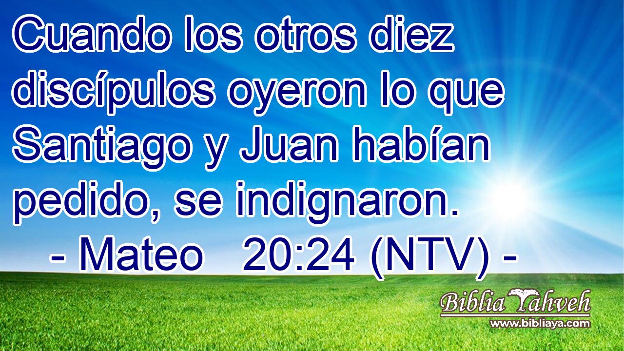 Cuando los otros diez discípulos oyeron lo que Santiago y Juan habían pedido, se indignaron.