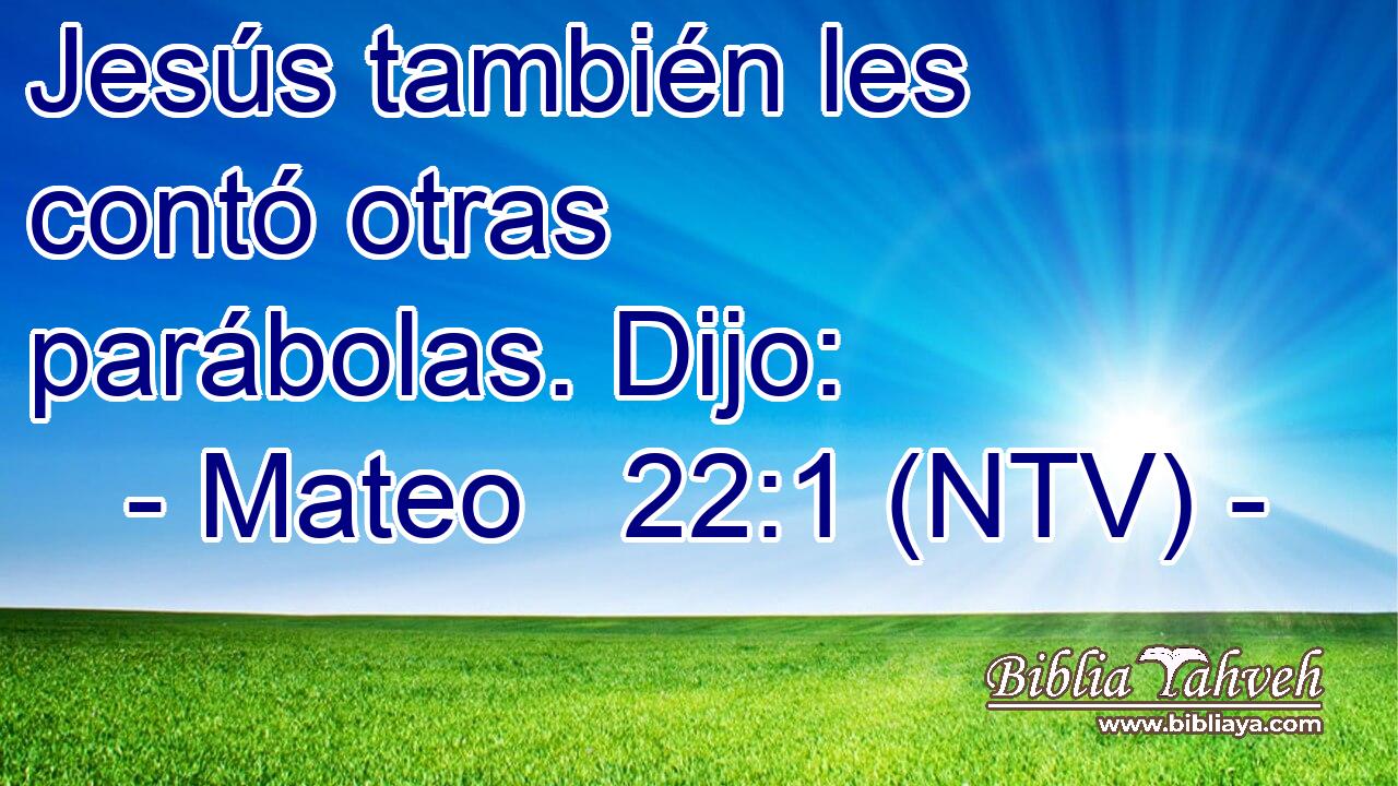 Jesús también les contó otras parábolas. Dijo: