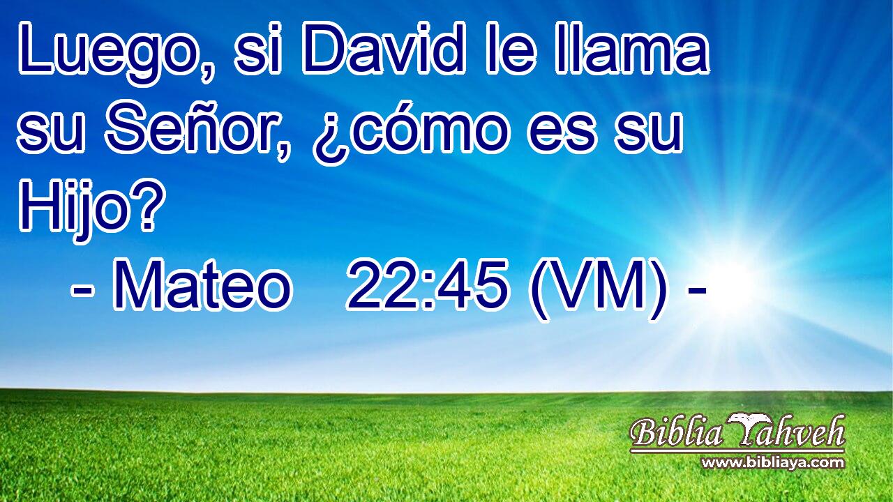  Luego, si David le llama su Señor, ¿cómo es su Hijo? 