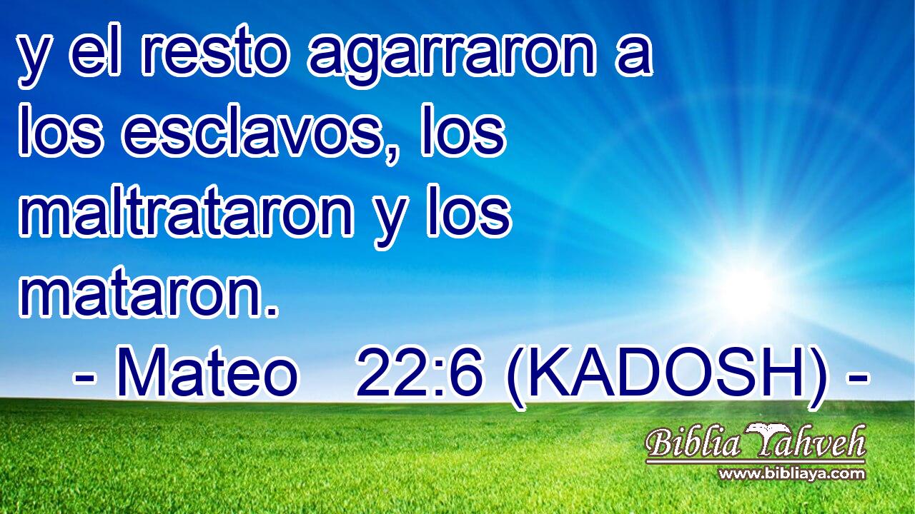  y el resto agarraron a los esclavos, los maltrataron y los mataron. 