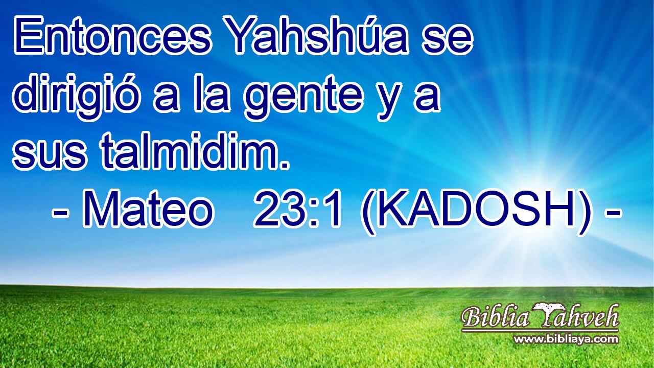  Entonces Yahshúa se dirigió a la gente y a sus talmidim. 