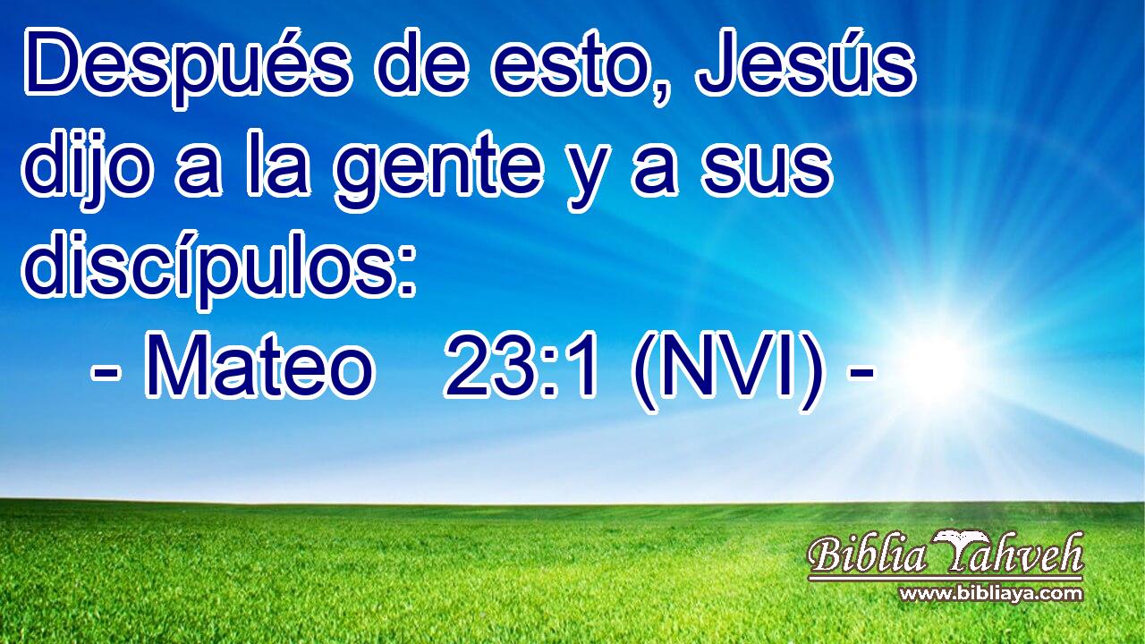  Después de esto, Jesús dijo a la gente y a sus discípulos: 