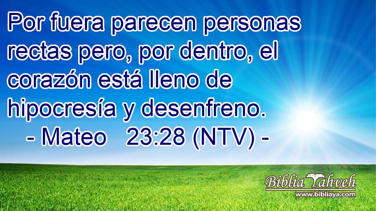 Por fuera parecen personas rectas pero, por dentro, el corazón está lleno de hipocresía y desenfreno.