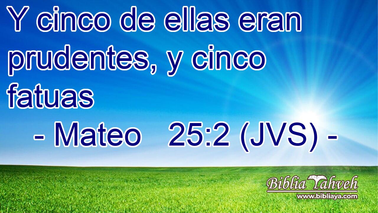 Y cinco de ellas eran prudentes, y cinco fatuas