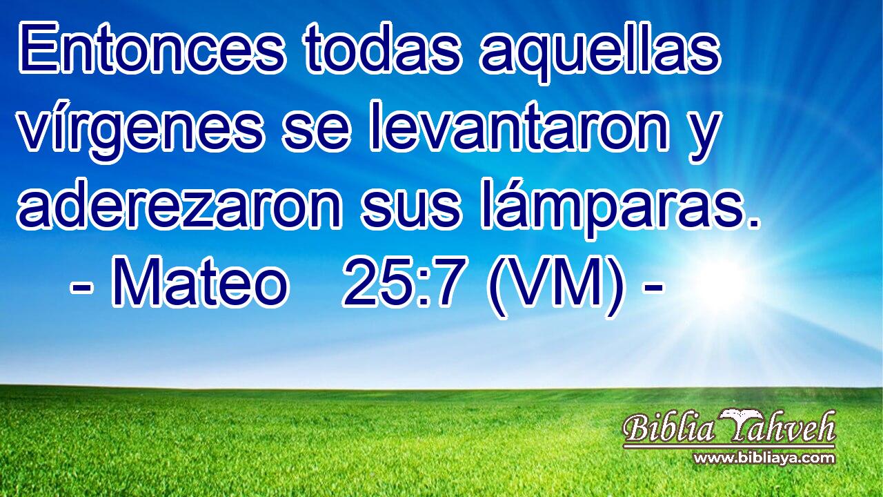  Entonces todas aquellas vírgenes se levantaron y aderezaron sus lámparas. 