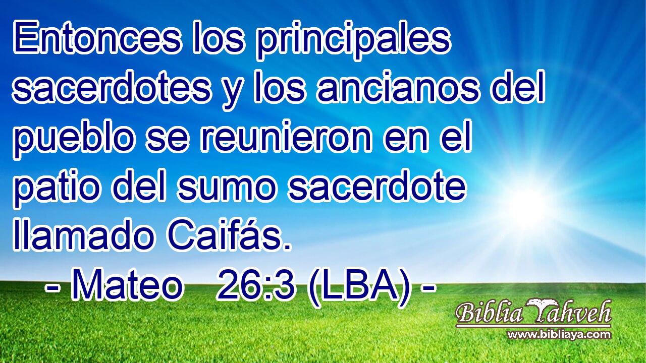 Entonces los principales sacerdotes y los ancianos del pueblo se reunieron en el patio del sumo sacerdote llamado Caifás.