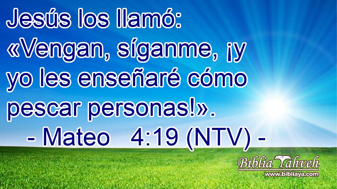 Jesús los llamó: «Vengan, síganme, ¡y yo les enseñaré cómo pescar personas!».