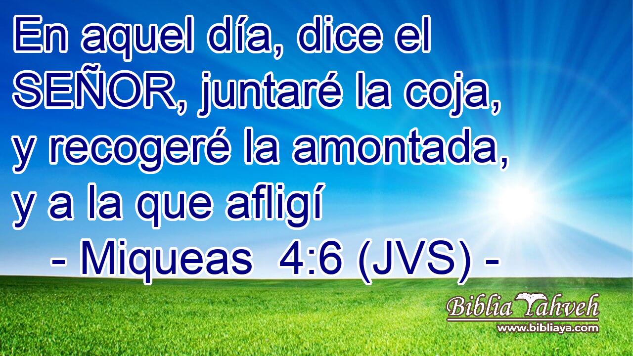 En aquel día, dice el SEÑOR, juntaré la coja, y recogeré la amontada, y a la que afligí