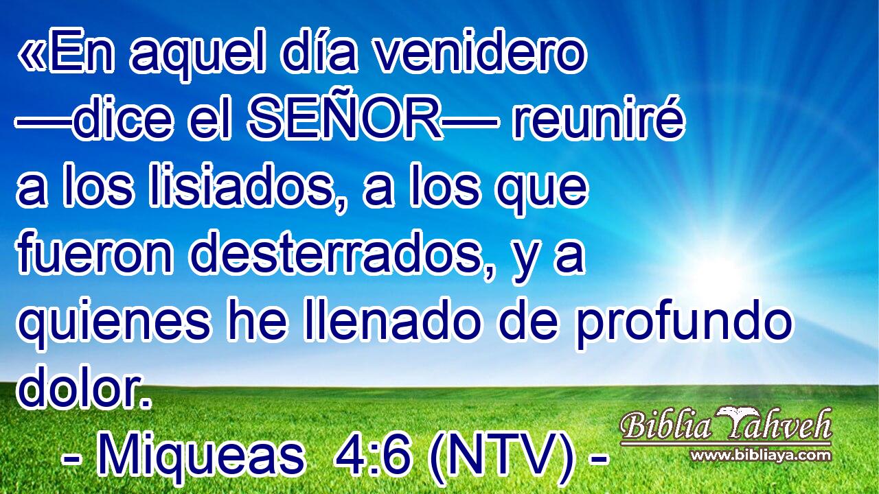 «En aquel día venidero —dice el SEÑOR— reuniré a los lisiados, a los que fueron desterrados, y a quienes he llenado de profundo dolor.