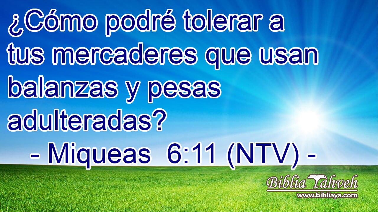 ¿Cómo podré tolerar a tus mercaderes que usan balanzas y pesas adulteradas?