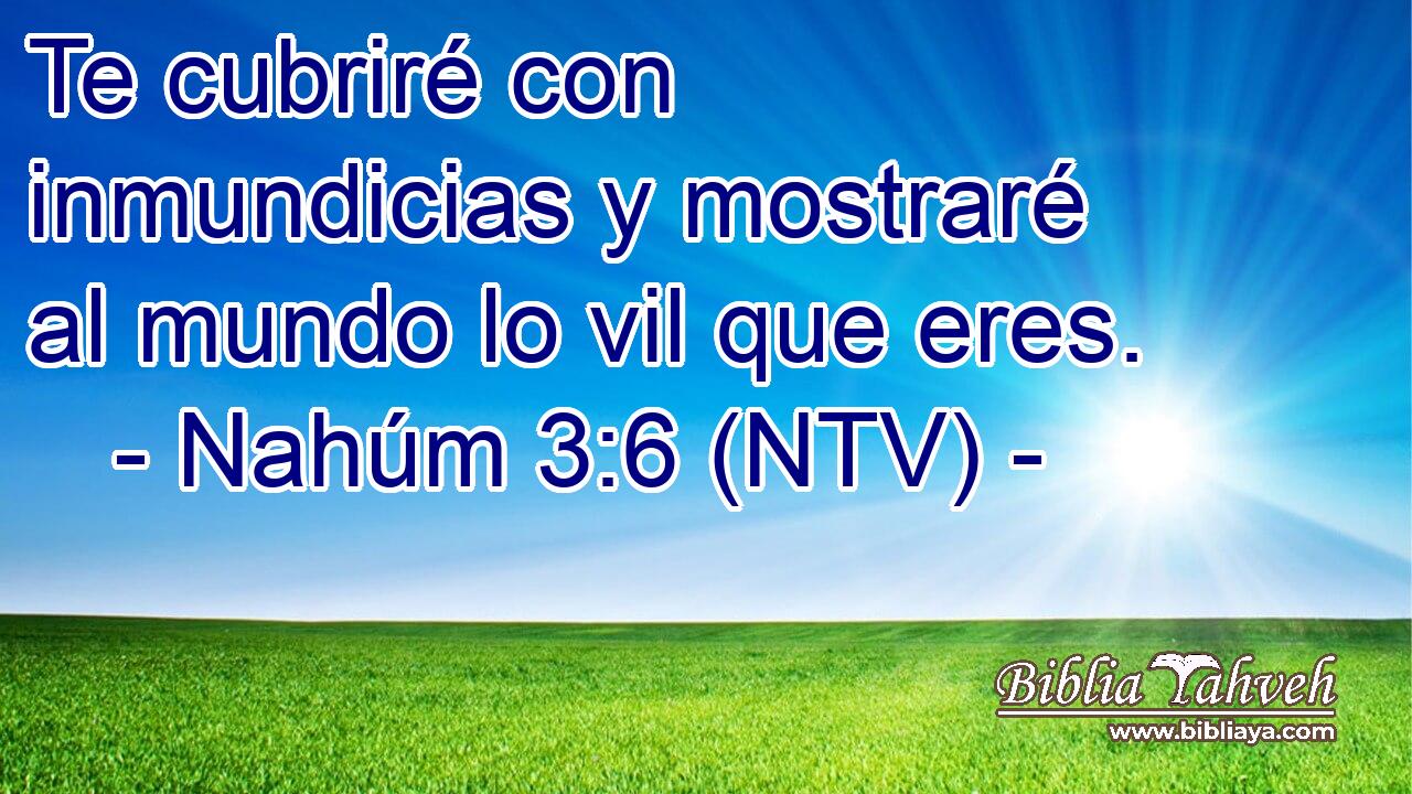 Te cubriré con inmundicias y mostraré al mundo lo vil que eres.