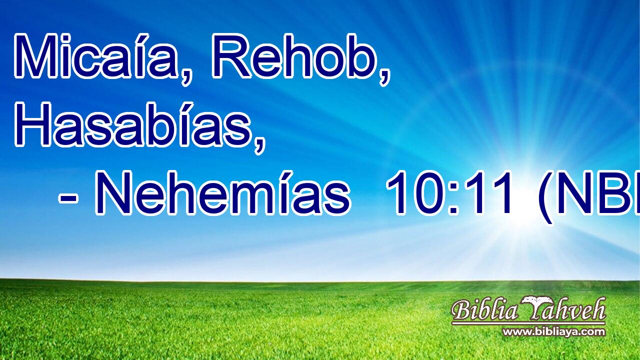  Micaía, Rehob, Hasabías, 