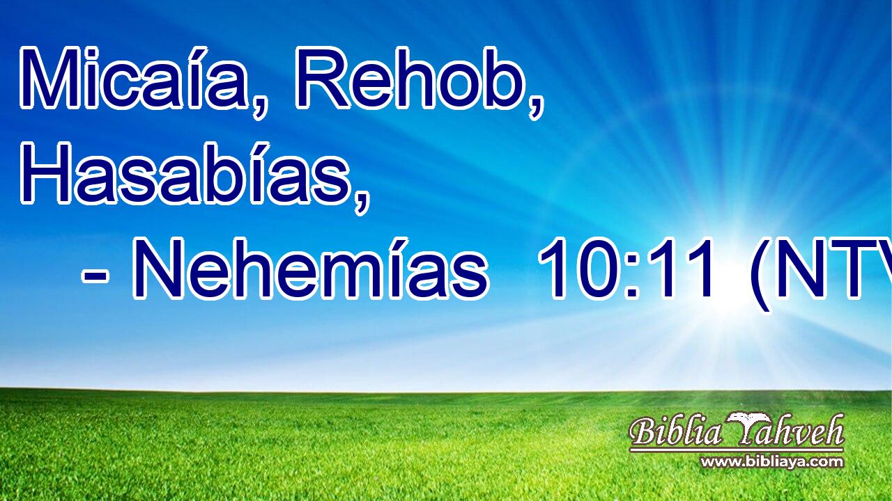 Micaía, Rehob, Hasabías,