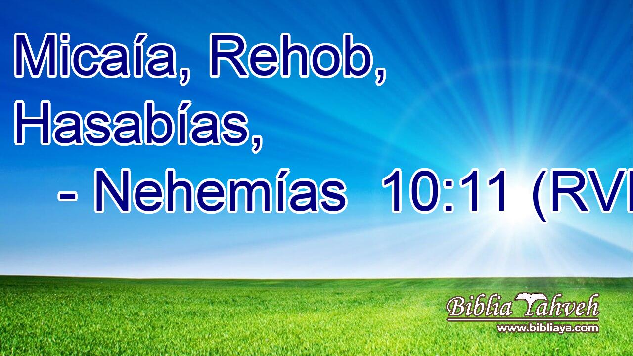 Micaía, Rehob, Hasabías,