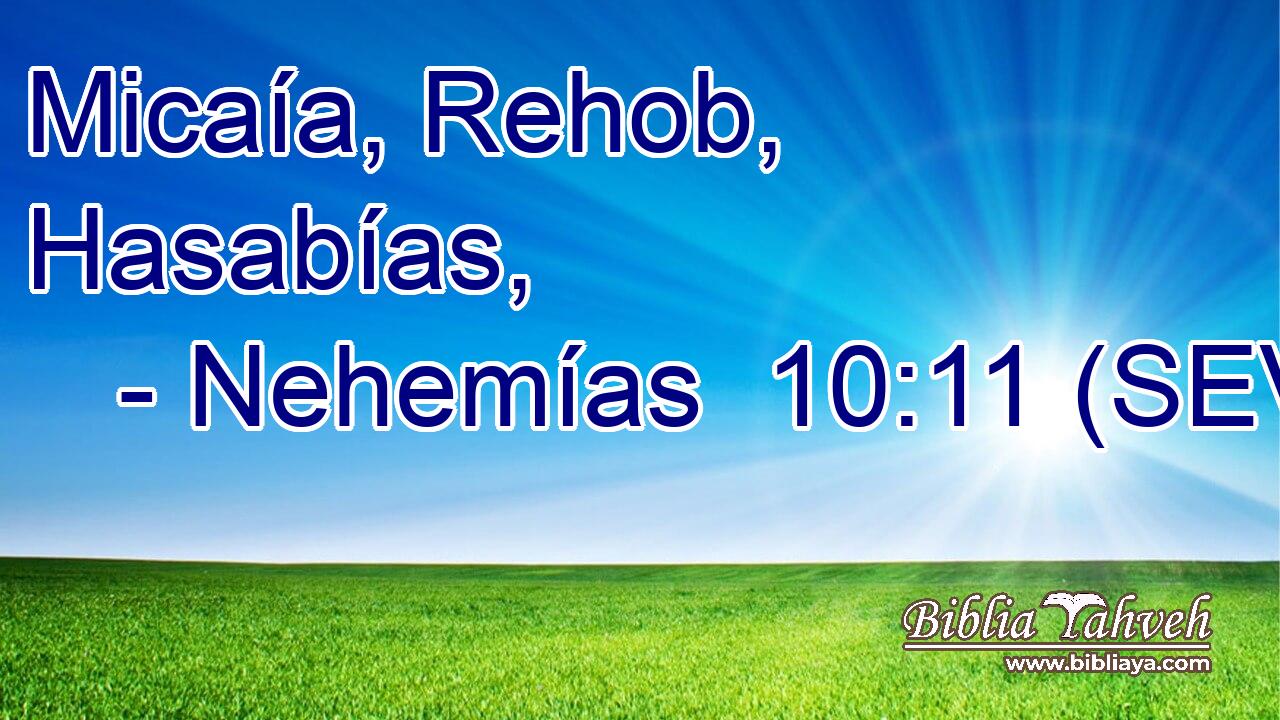 Micaía, Rehob, Hasabías,