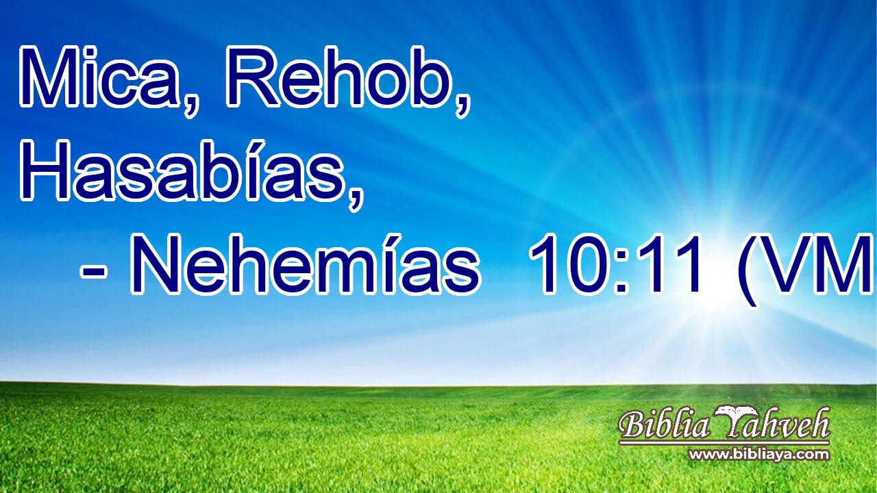  Mica, Rehob, Hasabías, 