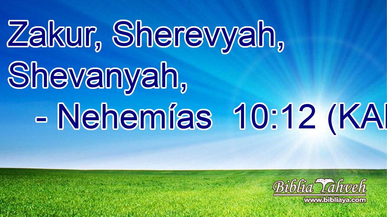  Zakur, Sherevyah, Shevanyah, 