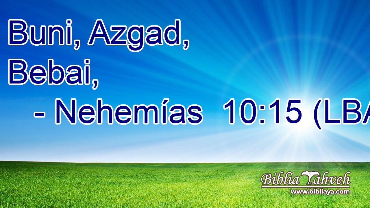 Buni, Azgad, Bebai,