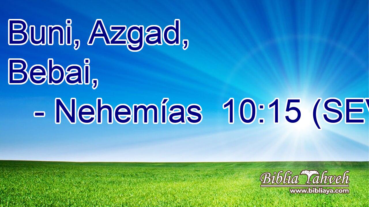Buni, Azgad, Bebai,