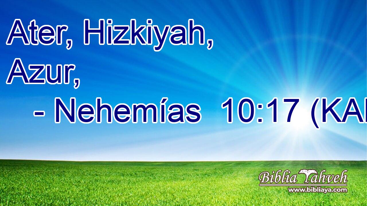  Ater, Hizkiyah, Azur, 