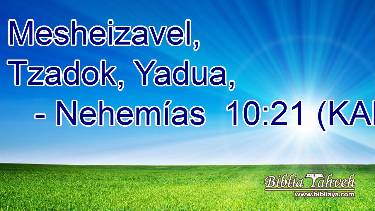  Mesheizavel, Tzadok, Yadua, 