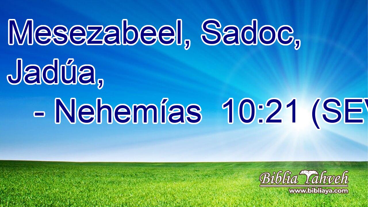 Mesezabeel, Sadoc, Jadúa,