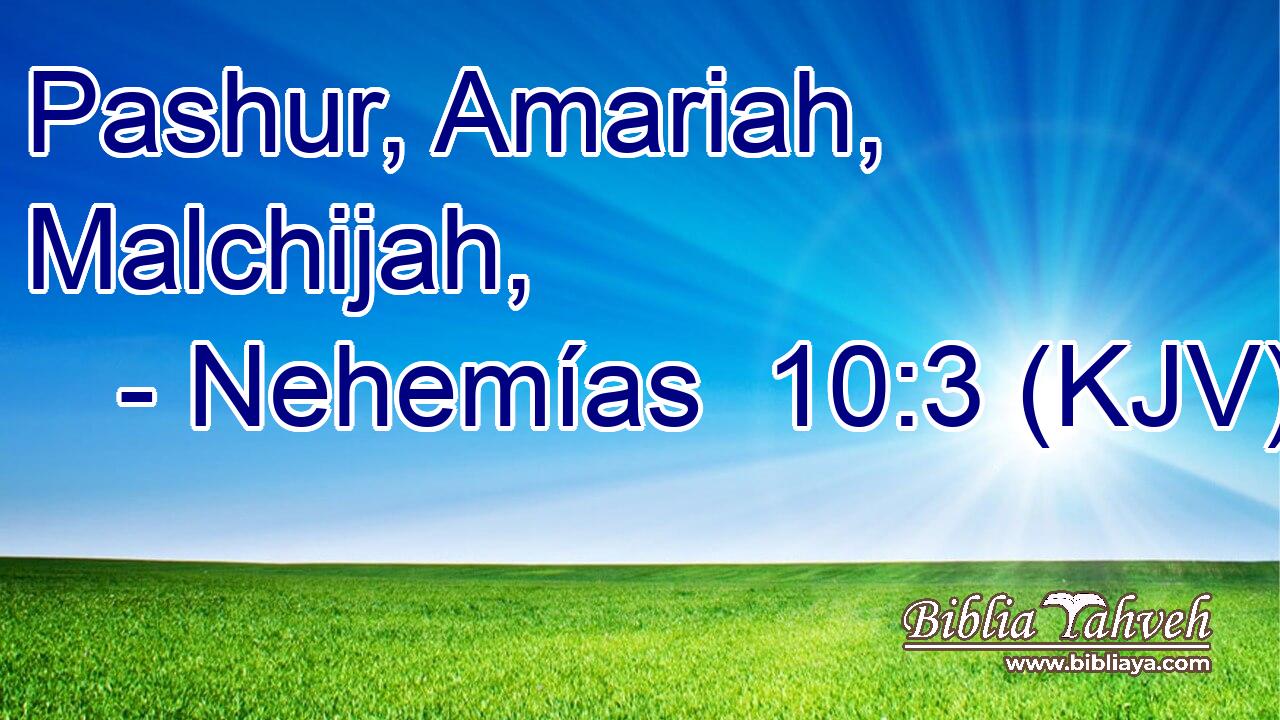 Pashur, Amariah, Malchijah,