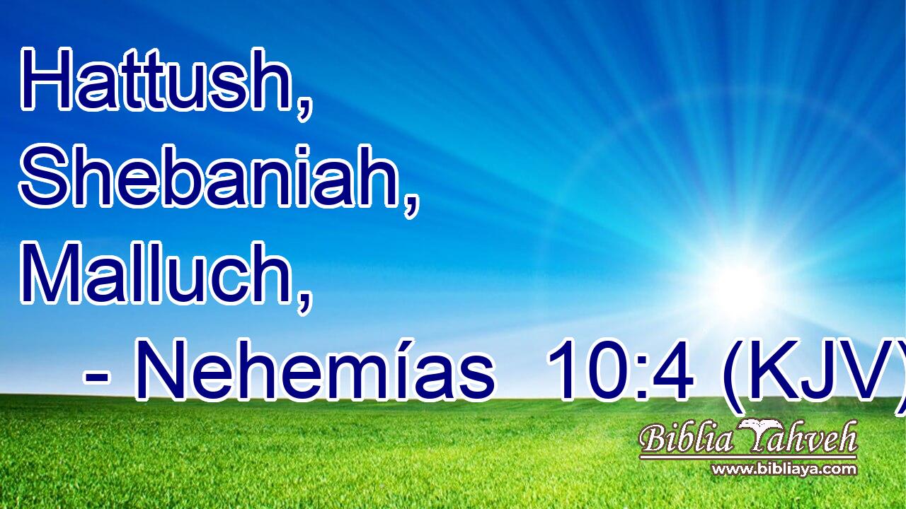 Hattush, Shebaniah, Malluch,