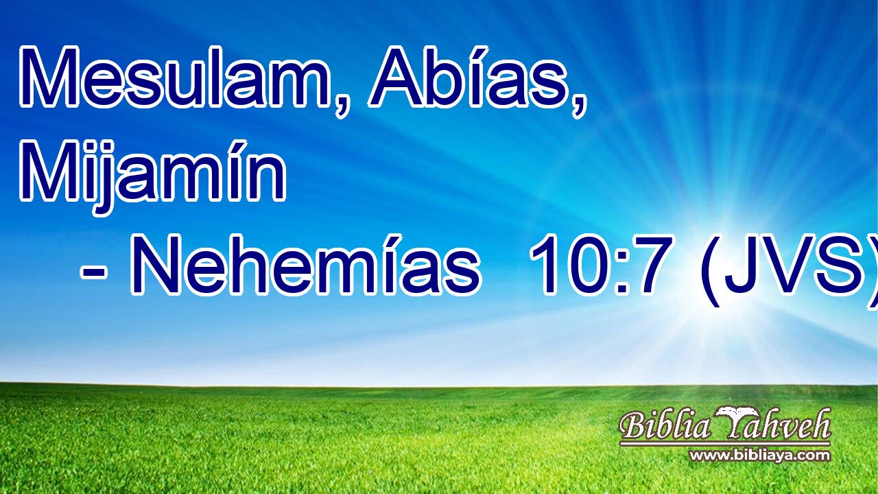 Mesulam, Abías, Mijamín