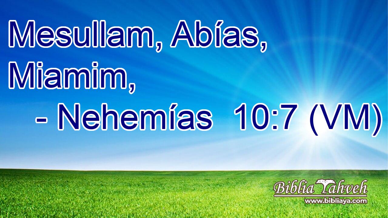  Mesullam, Abías, Miamim, 