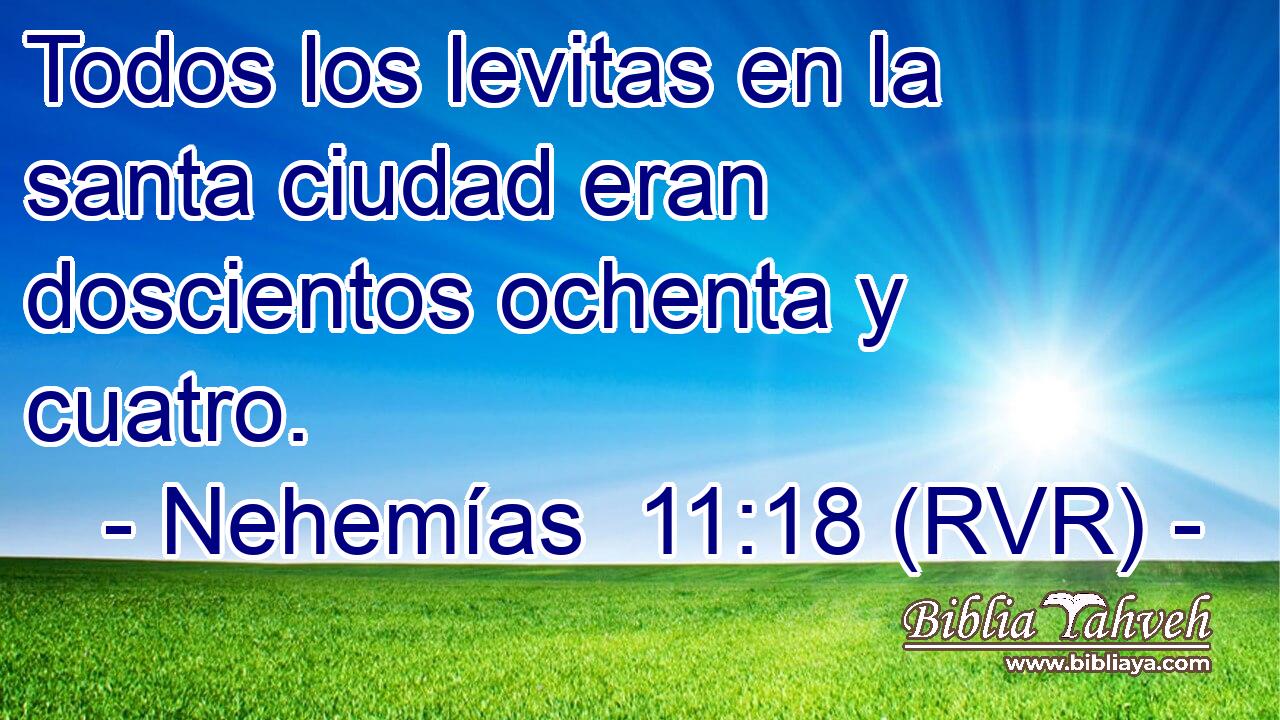 Todos los levitas en la santa ciudad eran doscientos ochenta y cuatro.