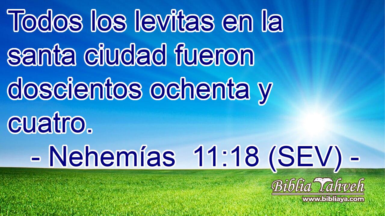 Todos los levitas en la santa ciudad fueron doscientos ochenta y cuatro.